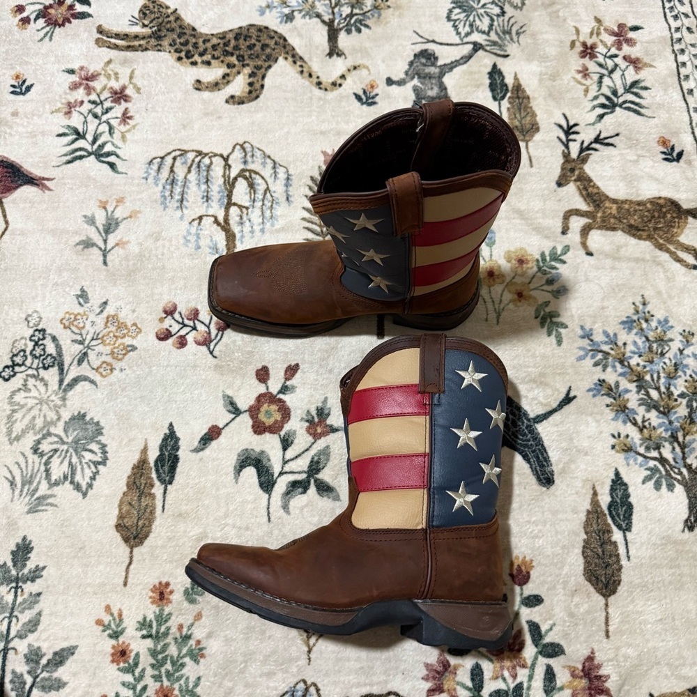 Lil Rebel by Durango American Flag Kids Western Boots size 5